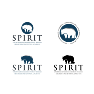 We would like the title of our organization represented very simply somewhere around the bear outline:  Supporting Psychosis Innovation through Research, Implementation, & Training | Logo-Design von logo_s