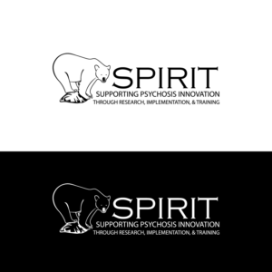 We would like the title of our organization represented very simply somewhere around the bear outline:  Supporting Psychosis Innovation through Research, Implementation, & Training | Logo Design by sankar999
