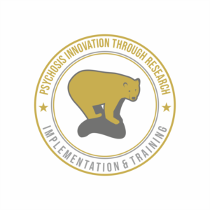 We would like the title of our organization represented very simply somewhere around the bear outline:  Supporting Psychosis Innovation through Research, Implementation, & Training | Logo-Design von Creative™