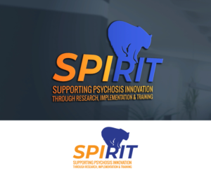 We would like the title of our organization represented very simply somewhere around the bear outline:  Supporting Psychosis Innovation through Research, Implementation, & Training | Logo Design by GoodTimes$$$