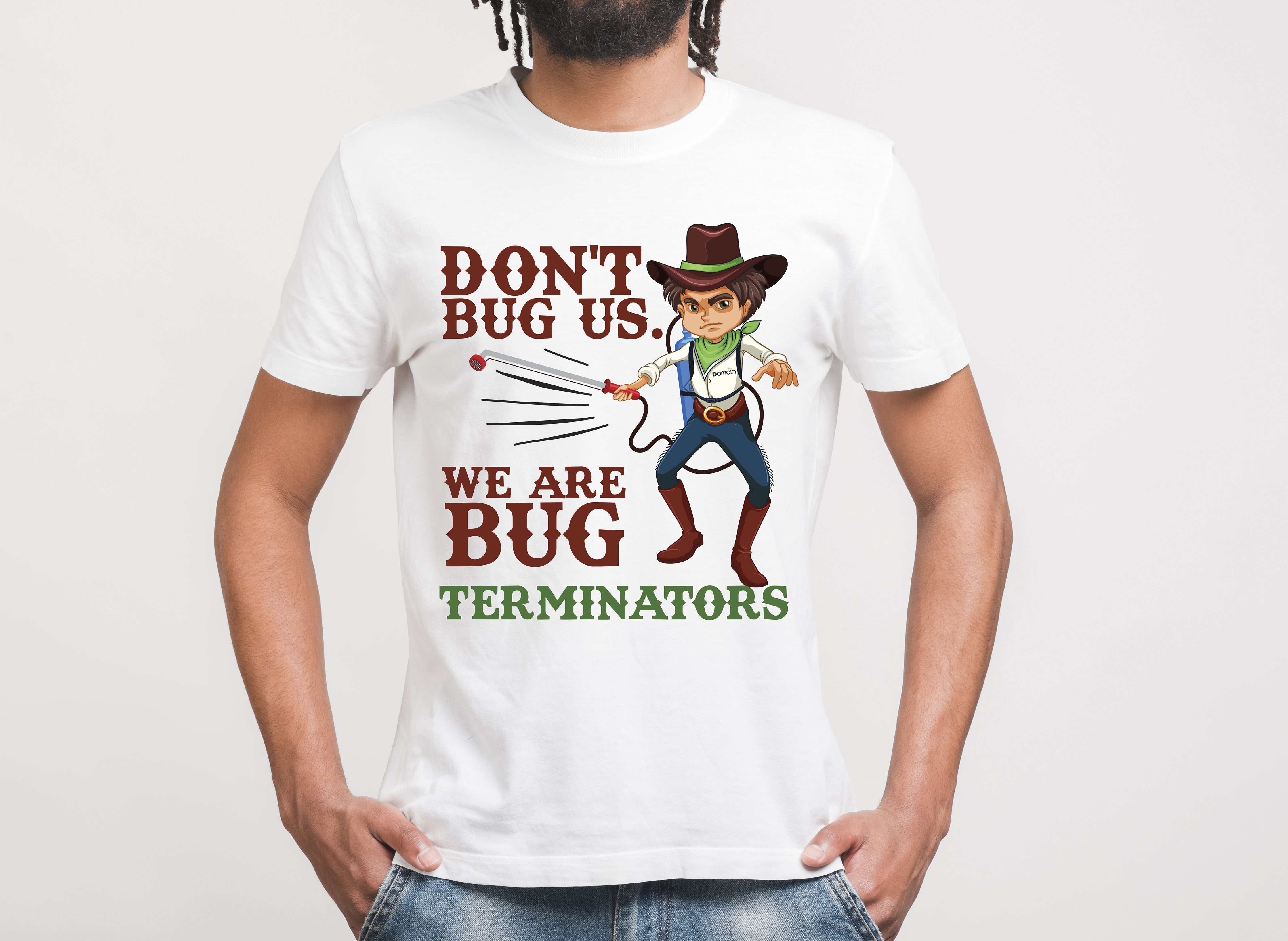 T-shirt Design by digitalpolo.com for Domain Pest Control | Design #25163990