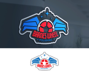 Barnes Wheel Polishing- but photo in middle with picture of wheel | Logo Design by GoodTimes$$$