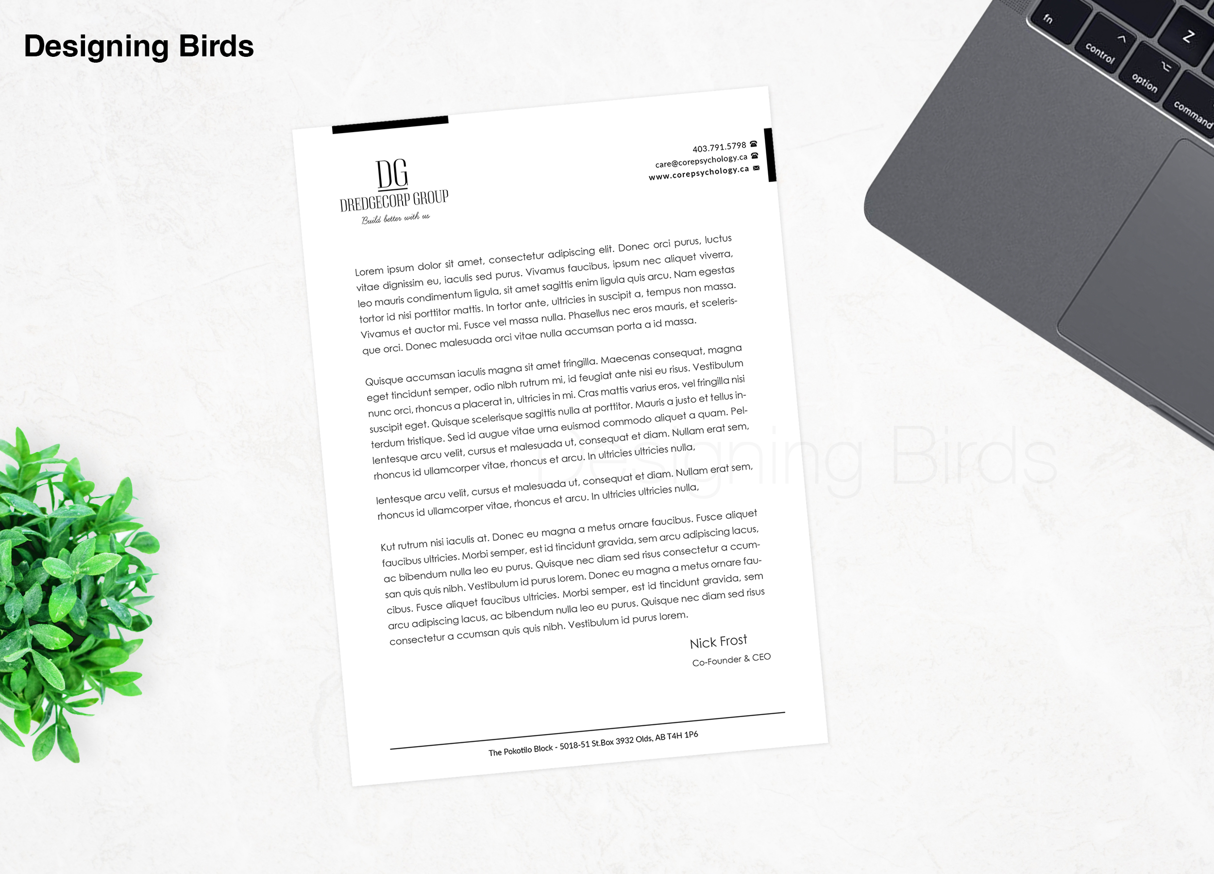 Letterhead Design by Designing Birds for this project | Design #25155999