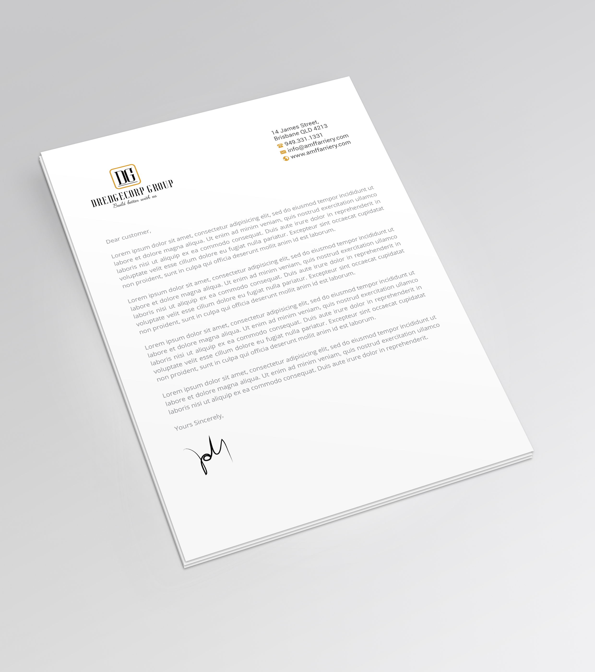 Letterhead Design by R.design for this project | Design #25160332