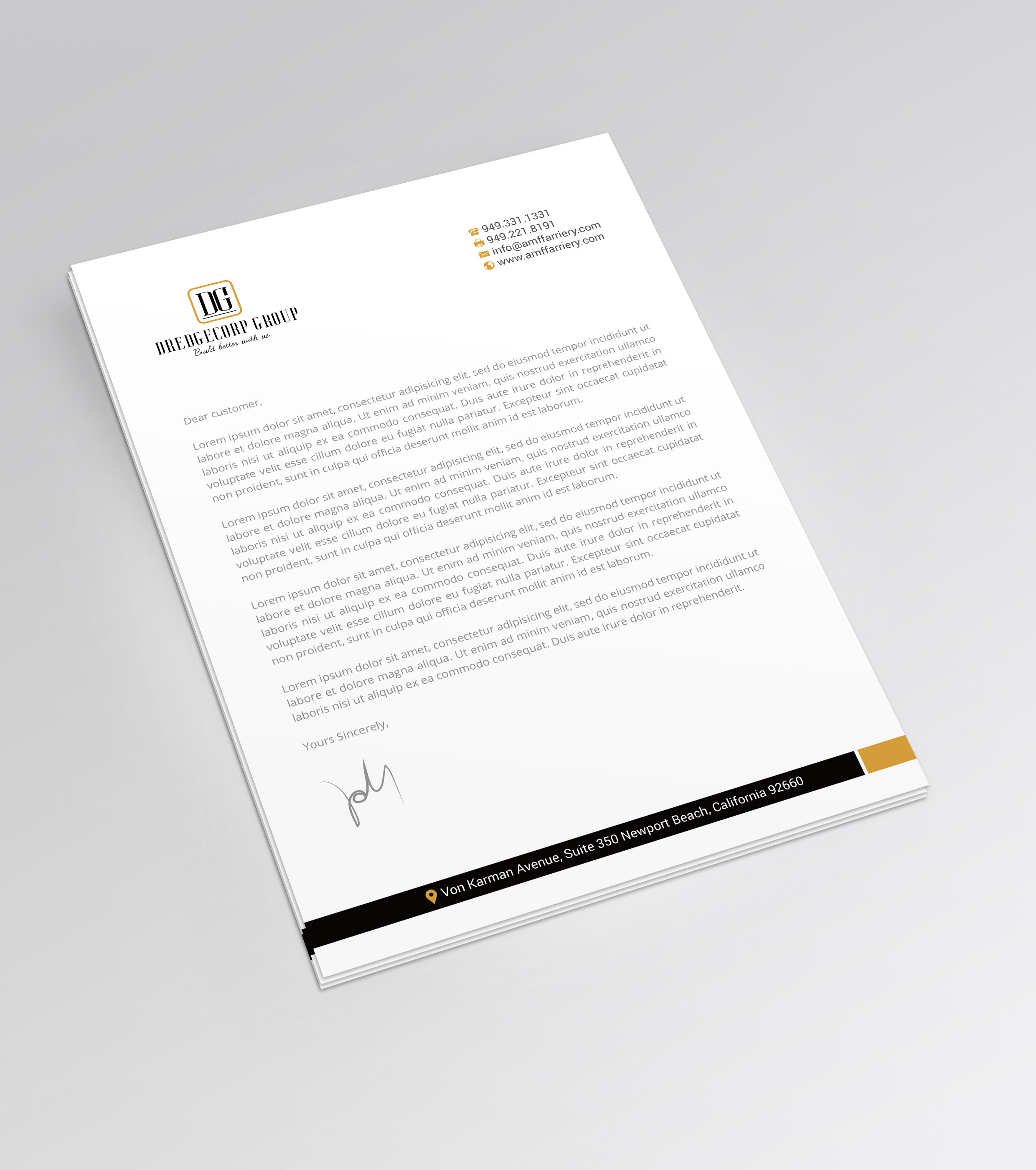 Letterhead Design by R.design for this project | Design #25160362