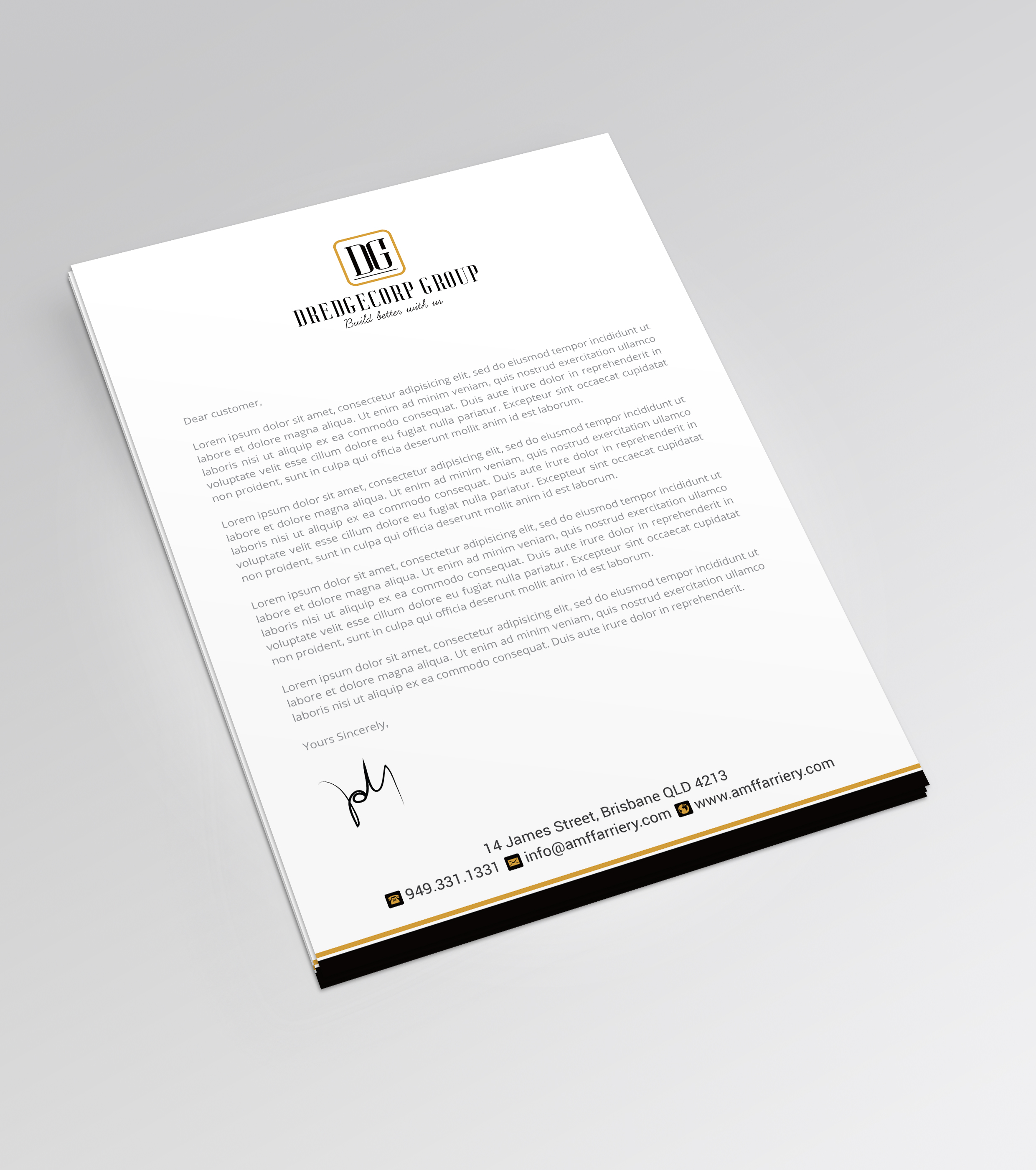 Letterhead Design by R.design for this project | Design #25160995