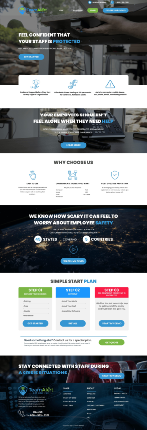 Web Design by Tsopel for TeamAlert | Design: #25164219