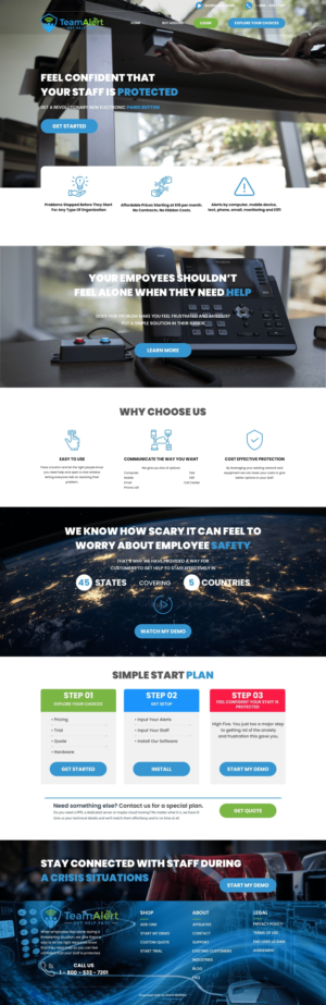 Web Design by Tsopel for TeamAlert | Design: #25165244