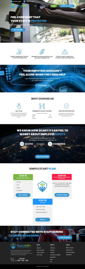 Web Design by Tsopel for TeamAlert | Design: #25167077
