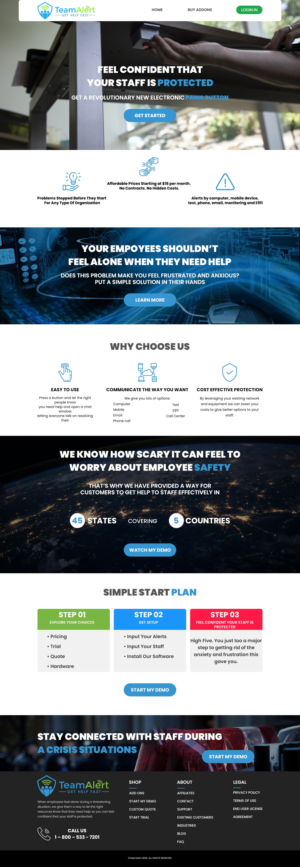 Web Design by Tsopel for TeamAlert | Design: #25171357