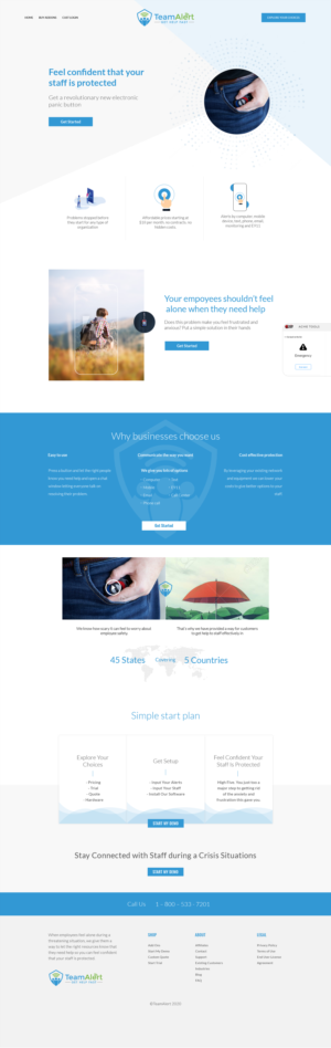 New Website for ReBranded Company - TeamAlert | Diseño Web por AVROM