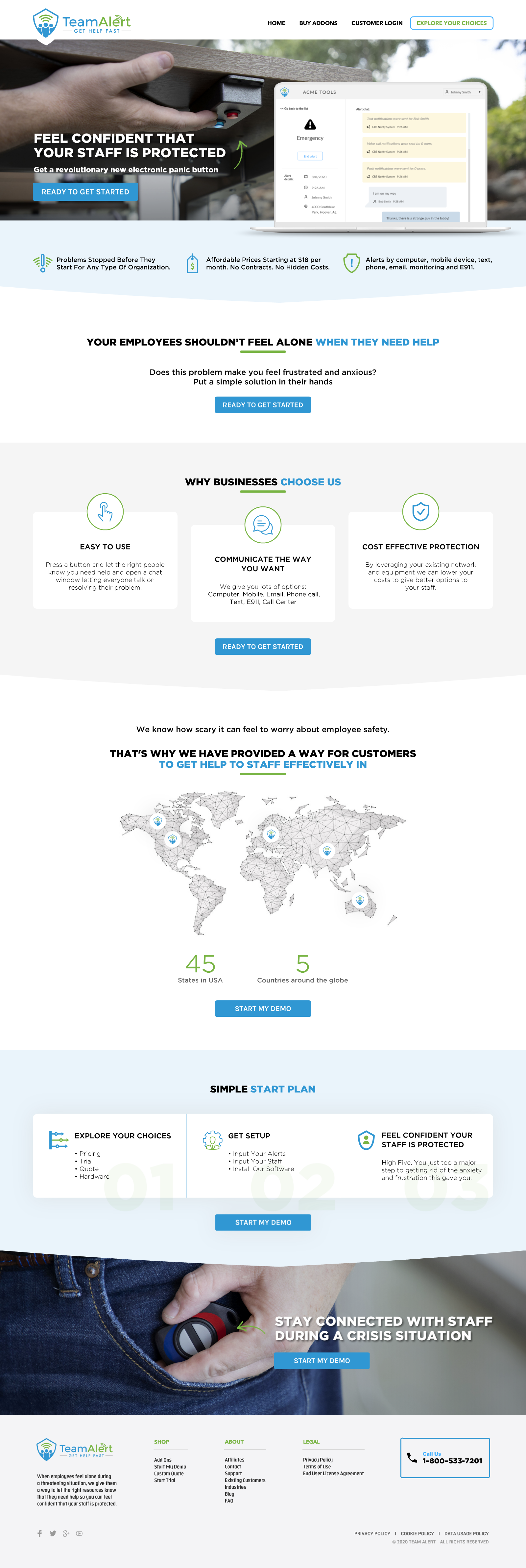 Web Design by -Marc- for TeamAlert | Design #25161858