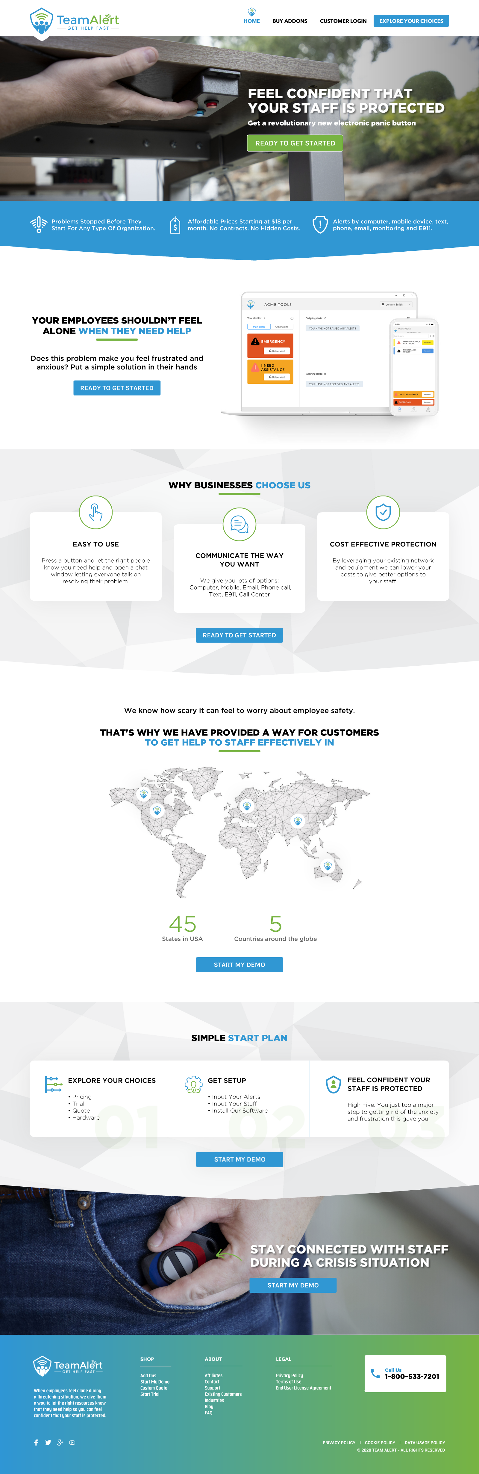 Web Design by -Marc- for TeamAlert | Design #25161859