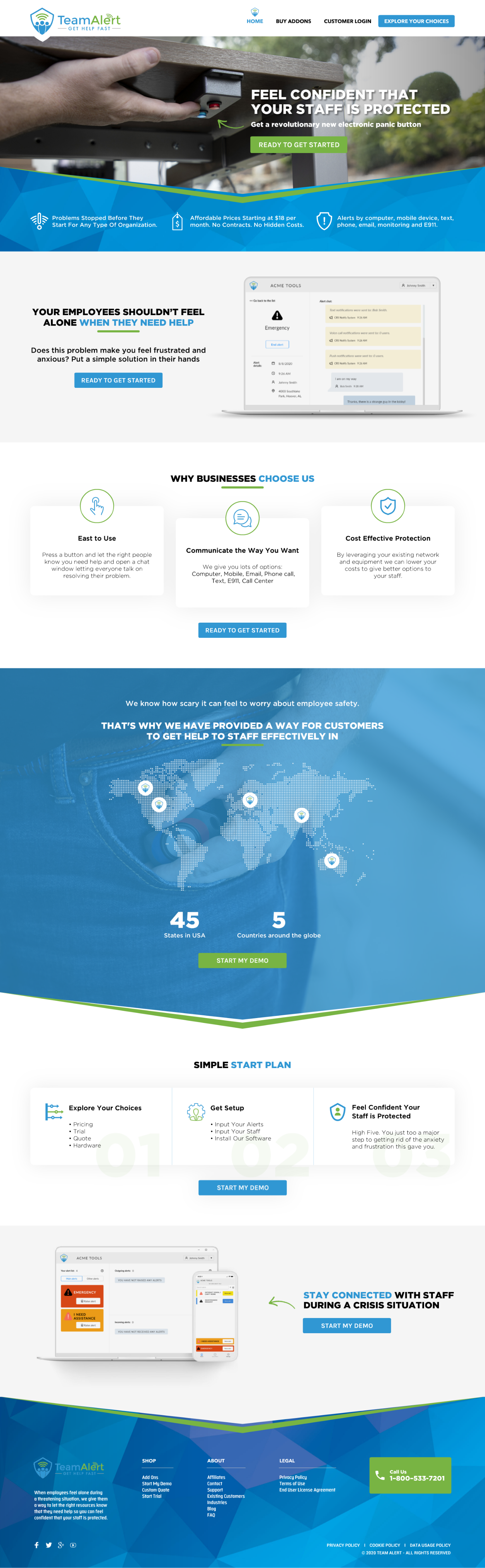 Web Design by -Marc- for TeamAlert | Design #25164489