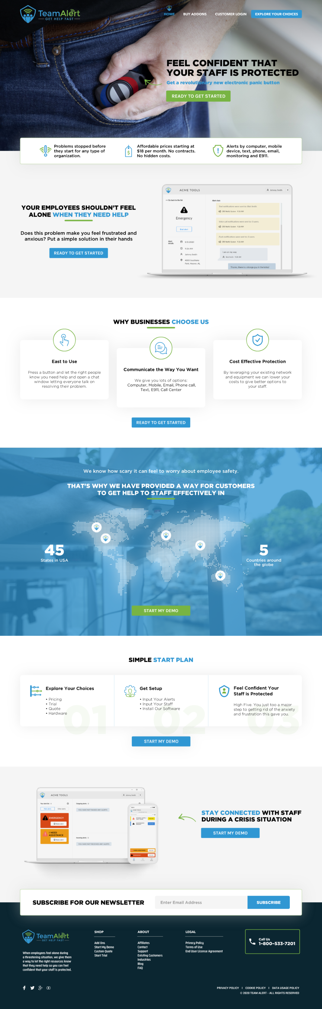 Web Design by -Marc- for TeamAlert | Design #25164734