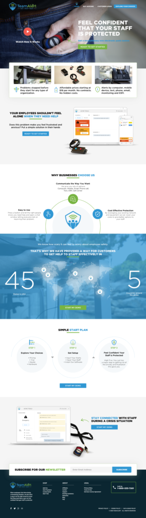 Web-Design von -Marc- für TeamAlert | Design: #25170539