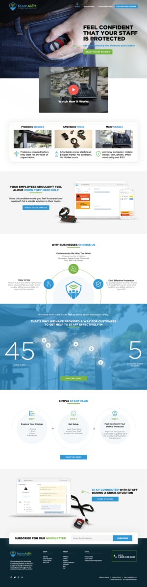 New Website for ReBranded Company - TeamAlert | Diseño Web por -Marc-