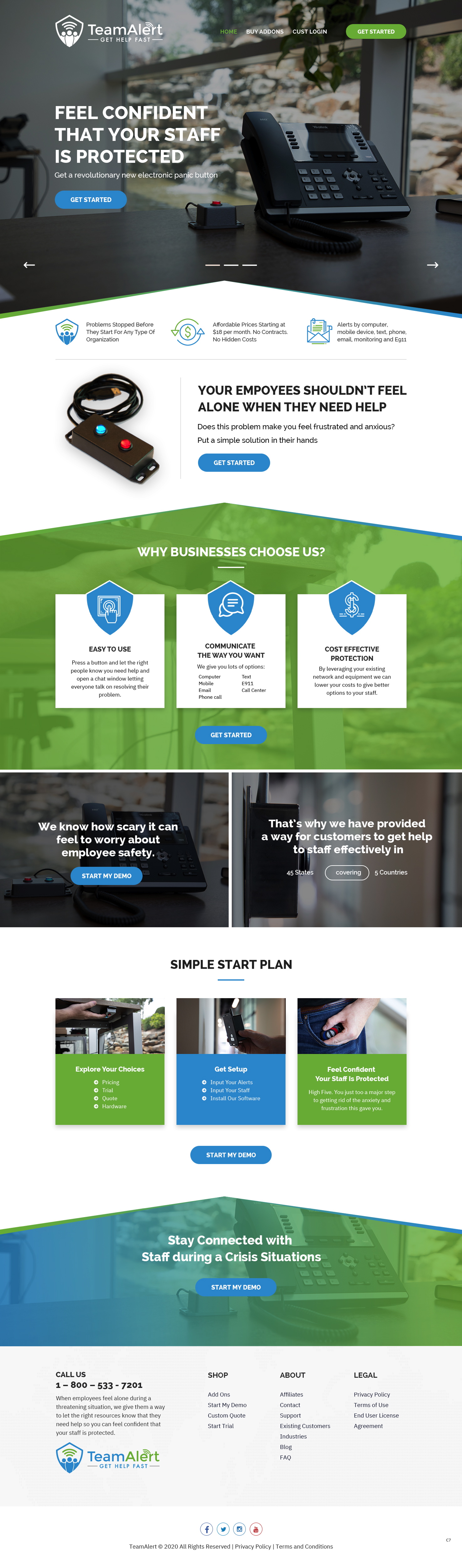 Web Design by pb for TeamAlert | Design #25165767