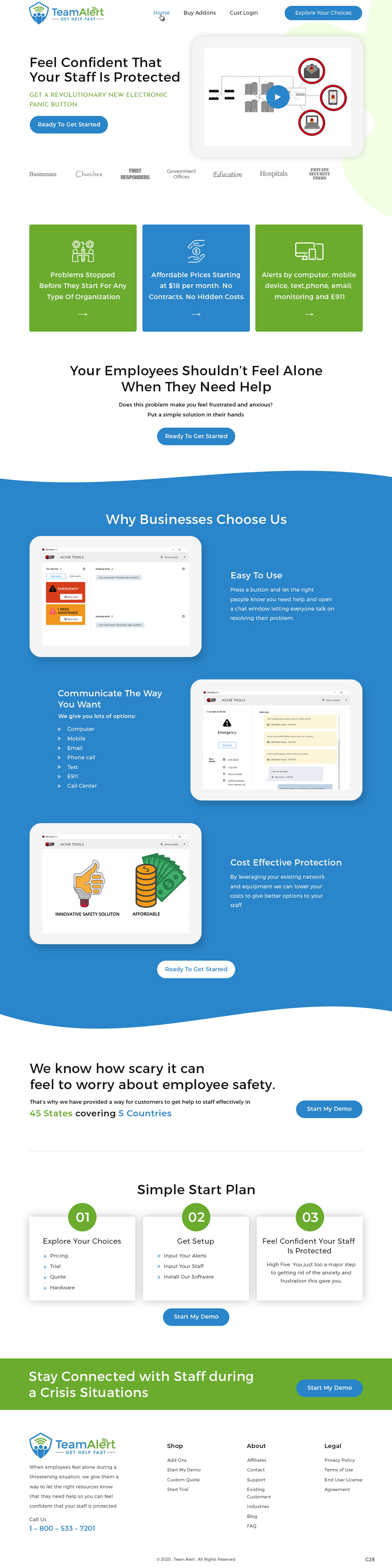 Web Design by pb for TeamAlert | Design #25165769