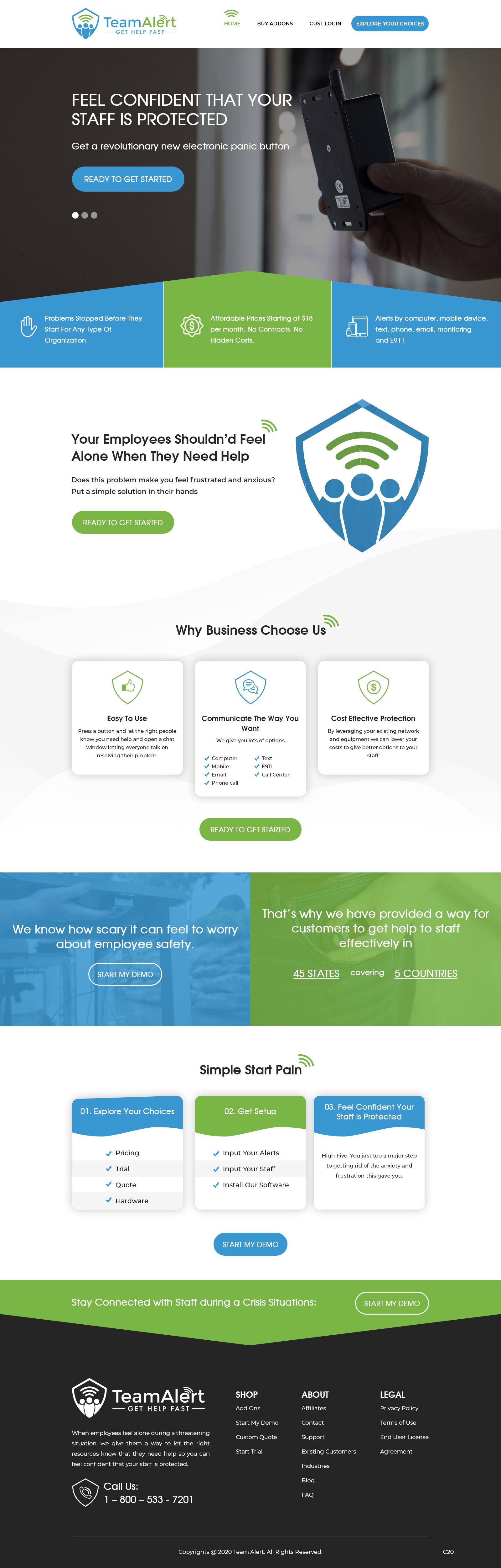 Web Design by pb for TeamAlert | Design #25165770