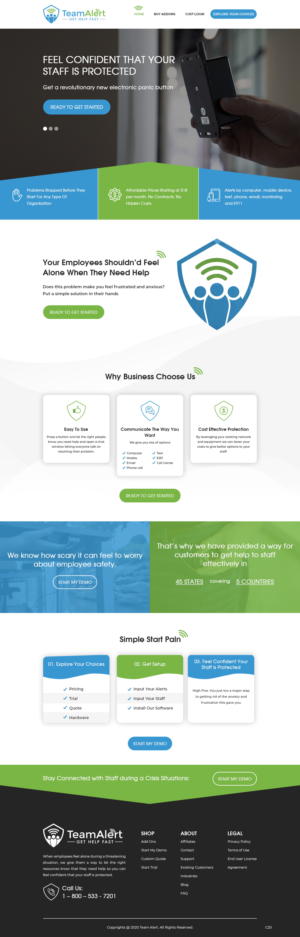 Web Design by pb for TeamAlert | Design: #25165770