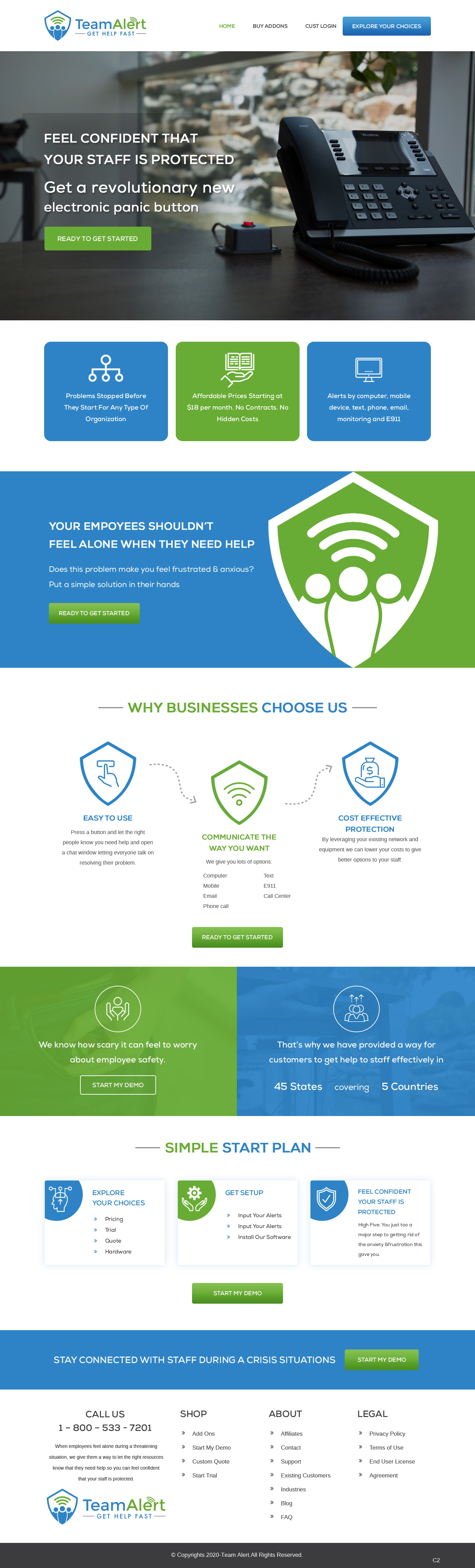 Web Design by pb for TeamAlert | Design #25165771