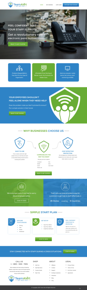 Web Design by pb for TeamAlert | Design: #25165771