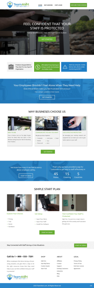 Web Design by pb for TeamAlert | Design: #25165773