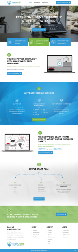 Web Design by pb for TeamAlert | Design: #25165775