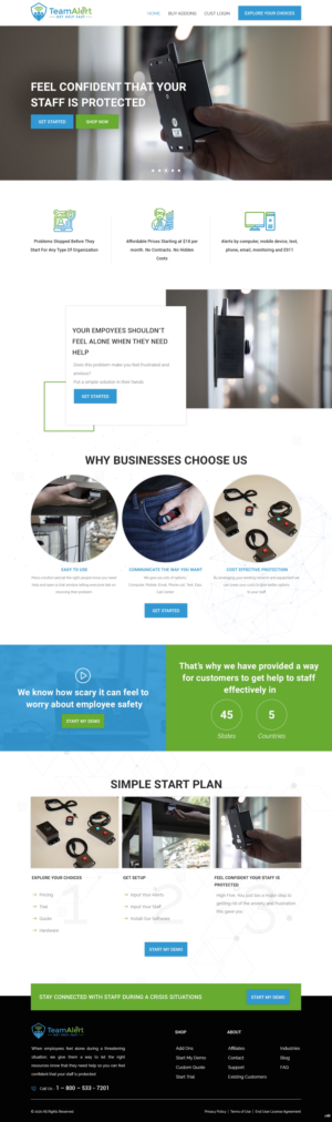 Web Design by pb for TeamAlert | Design: #25165777