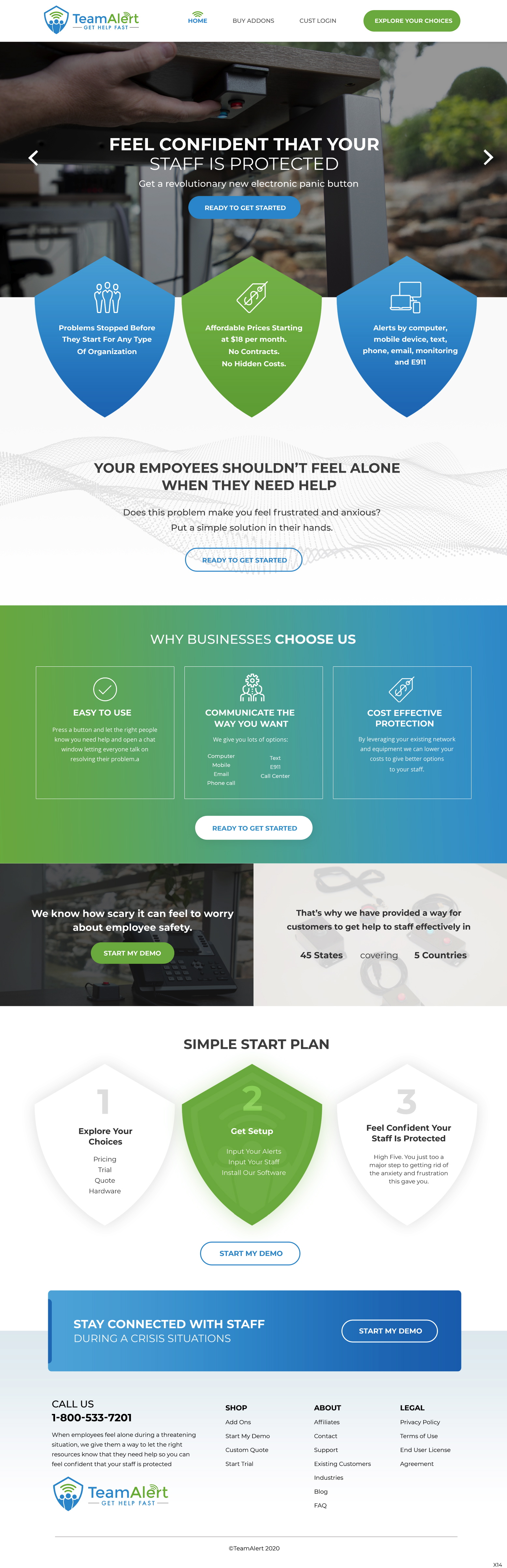 Web Design by pb for TeamAlert | Design #25165779