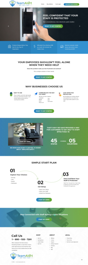 Web Design by pb for TeamAlert | Design: #25165782