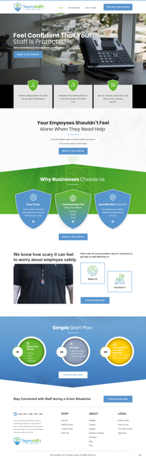 Web Design by pb for TeamAlert | Design: #25171604