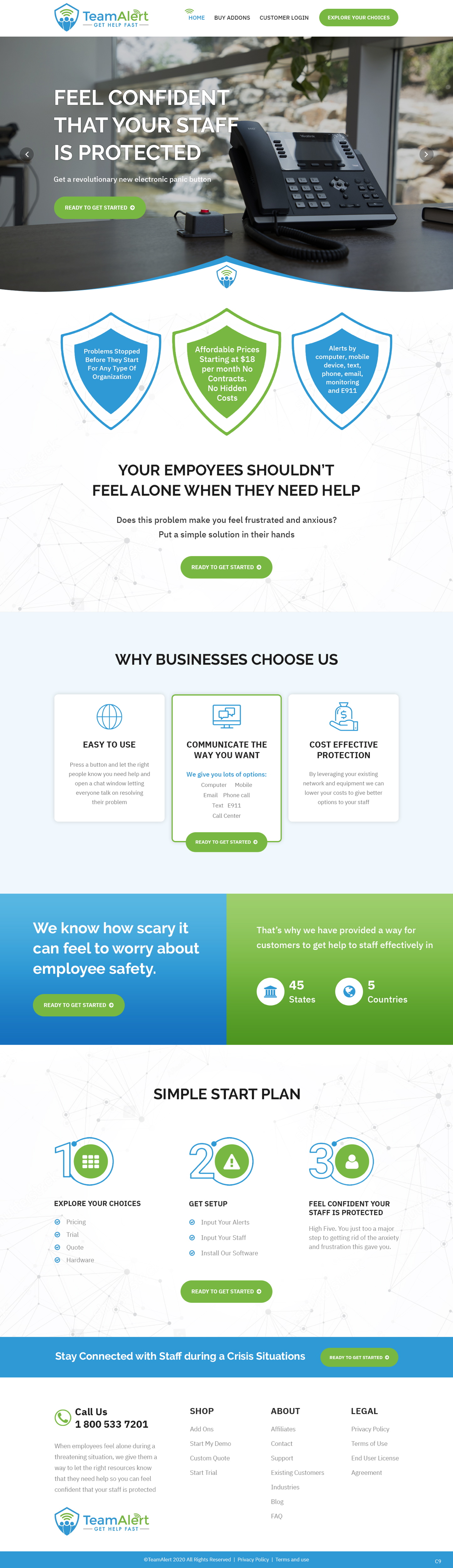 Web Design by pb for TeamAlert | Design #25171609