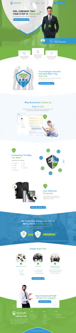 Web Design by rightway for TeamAlert | Design: #25166062