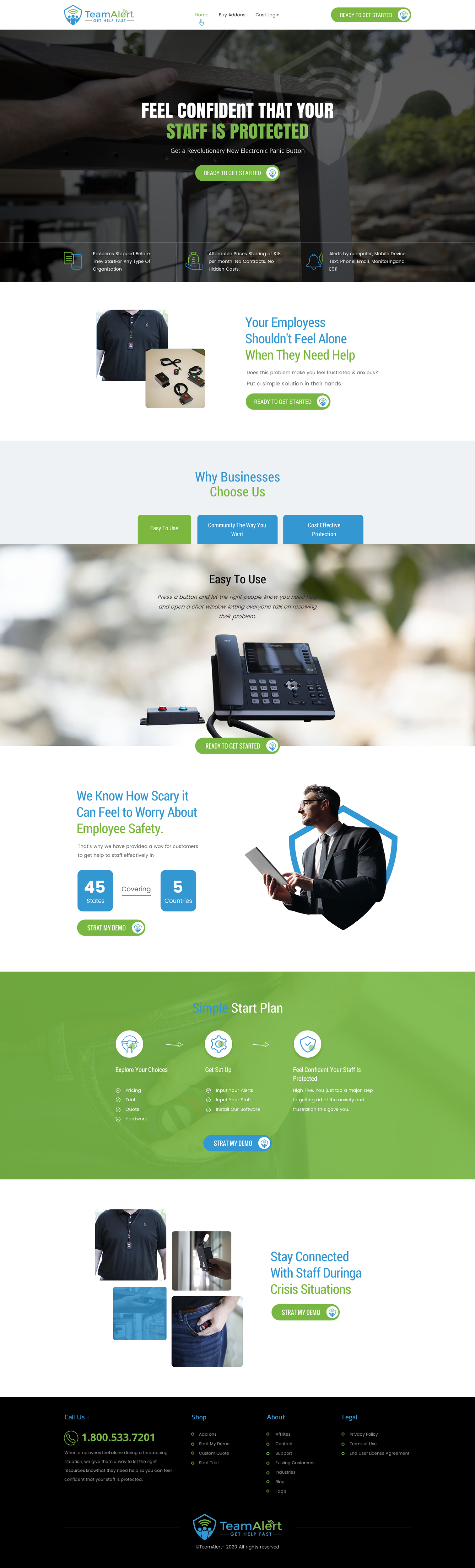 Web Design by rightway for TeamAlert | Design #25166067