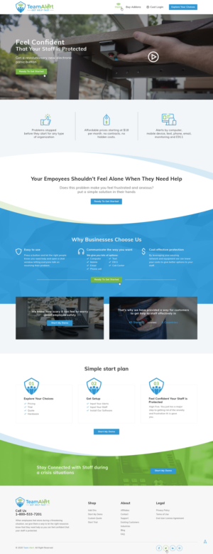 Web-Design von Ved Web Services für TeamAlert | Design #25165754