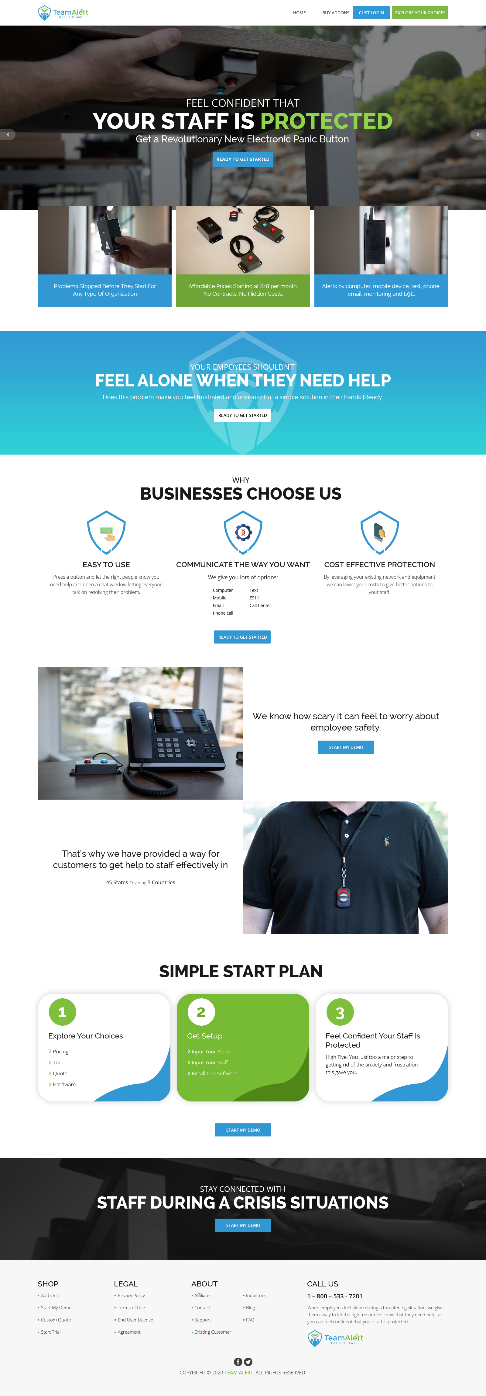 Web Design by sai.designer87 for TeamAlert | Design #25165564