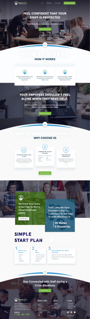 New Website for ReBranded Company - TeamAlert | Web Design by ArtBeat Technology