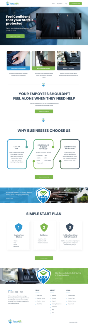 Web Design by ag622988 for TeamAlert | Design: #25159081