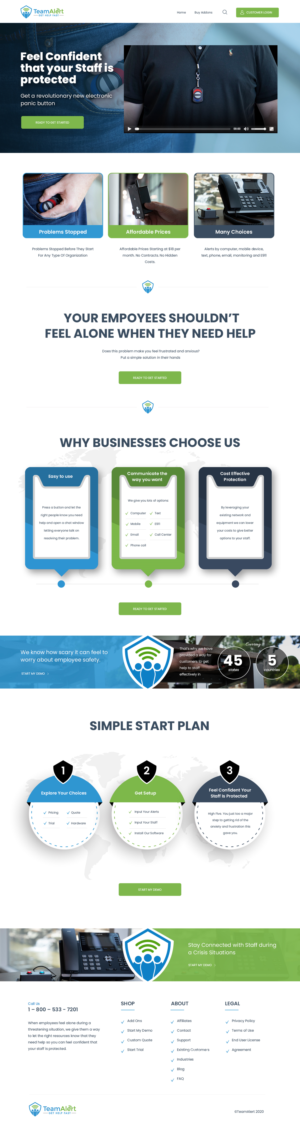 Web Design by ag622988 for TeamAlert | Design: #25162204