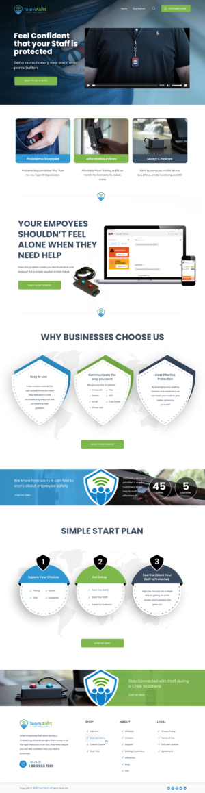 Web-Design von ag622988 für TeamAlert | Design: #25169907