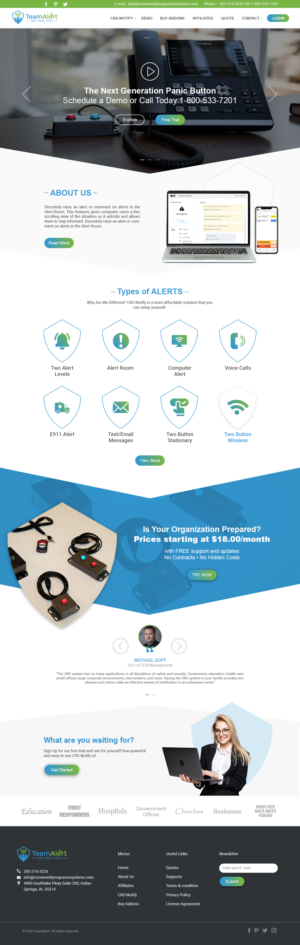 Web-Design von Creative Slices für TeamAlert | Design #25171691
