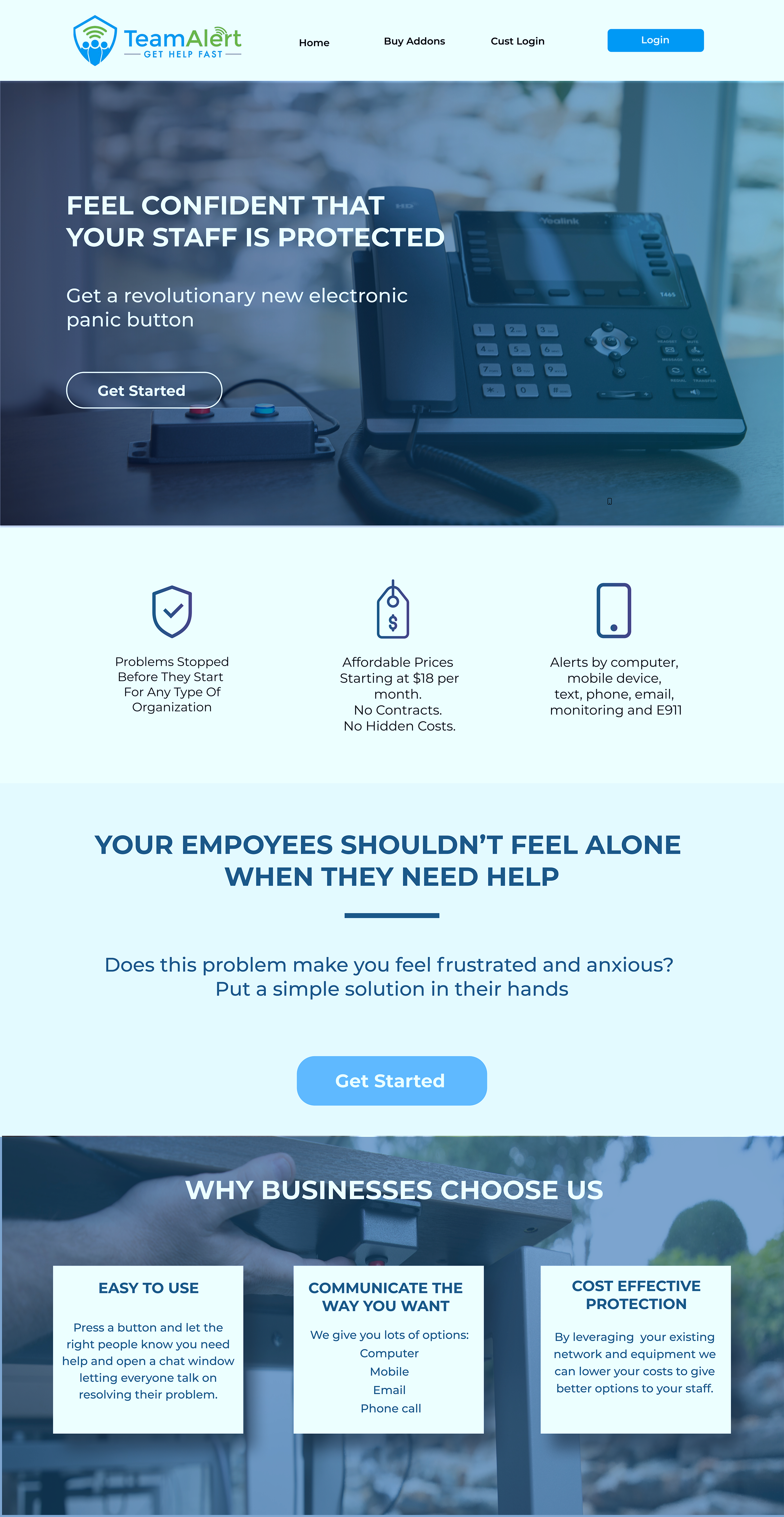 Web Design by Katherine_ for TeamAlert | Design #25171615