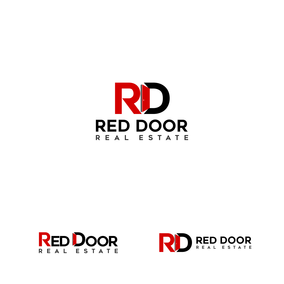 Logo Design by Arham Hidayat for Red Door Real Estate | Design #25590934