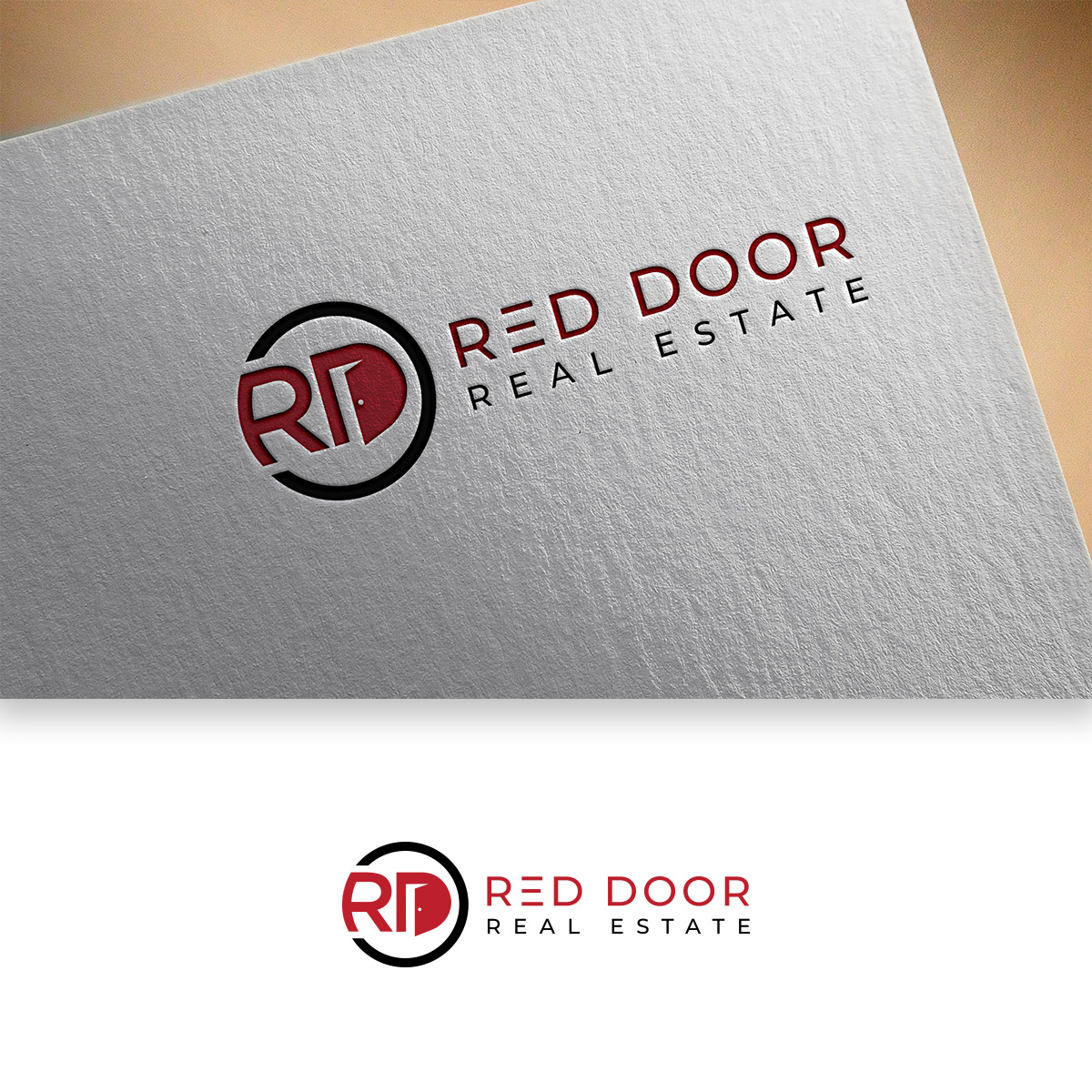 Logo Design by DesignDUO for Red Door Real Estate | Design #25980856