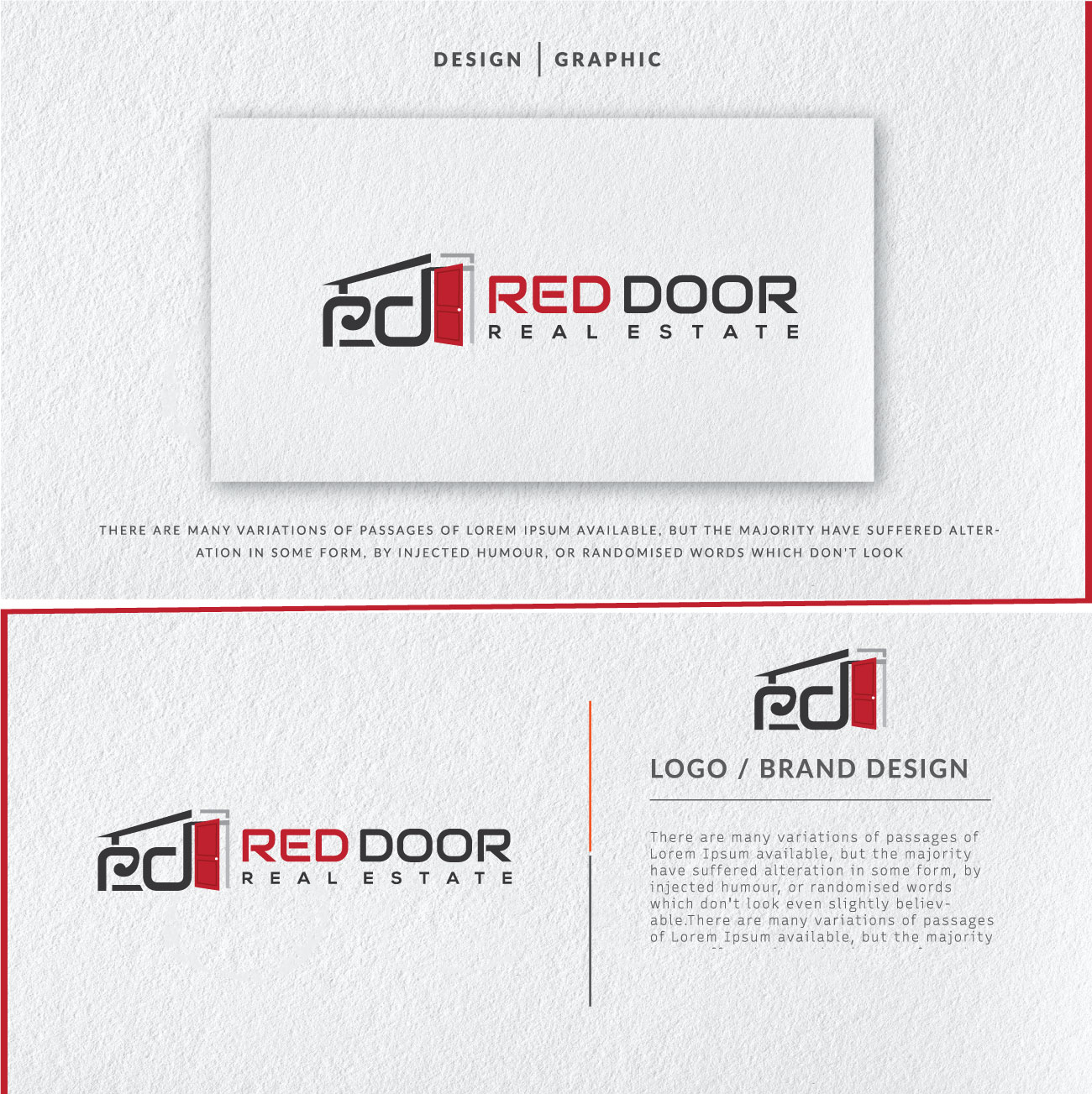 Logo Design by solidinto for Red Door Real Estate | Design #25195031