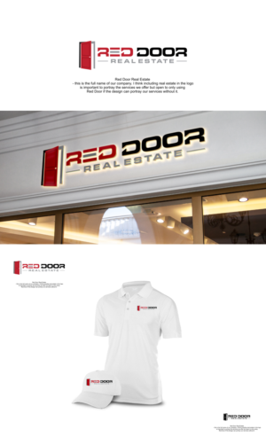 Logo Design by fatiyadesign for Red Door Real Estate | Design: #25154572