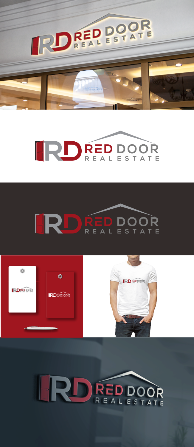 Logo Design by fatiyadesign for Red Door Real Estate | Design #25540132
