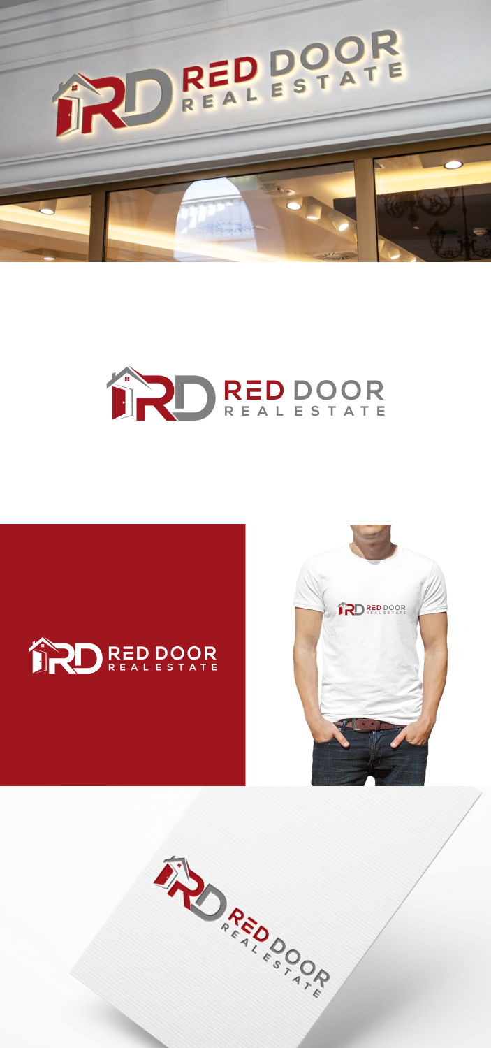 Logo Design by fatiyadesign for Red Door Real Estate | Design #25540294